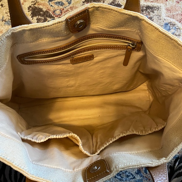 Pottery Barn Kids Canvas and Leather Tote - Picture 4 of 7